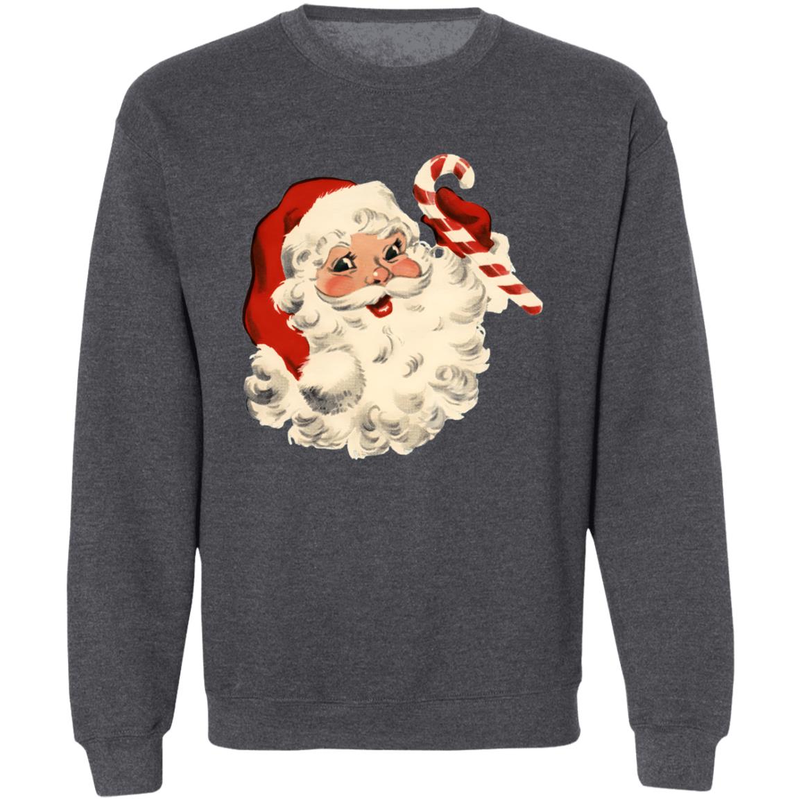 Retro Santa Claus Pullover Crewneck Sweatshirt