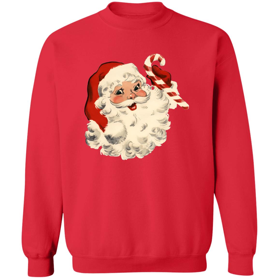 Retro Santa Claus Pullover Crewneck Sweatshirt
