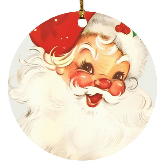 Retro Classic Santa Ornament